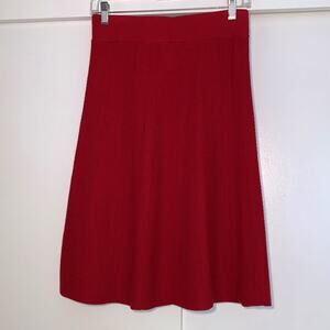 Ann Taylor stretchy red skirt